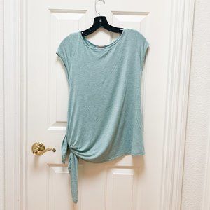 Anthropologie Bordeaux Asymmetrical Hem Shirt